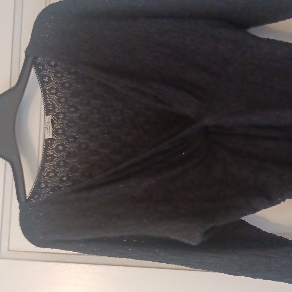 Black  lacy sweater